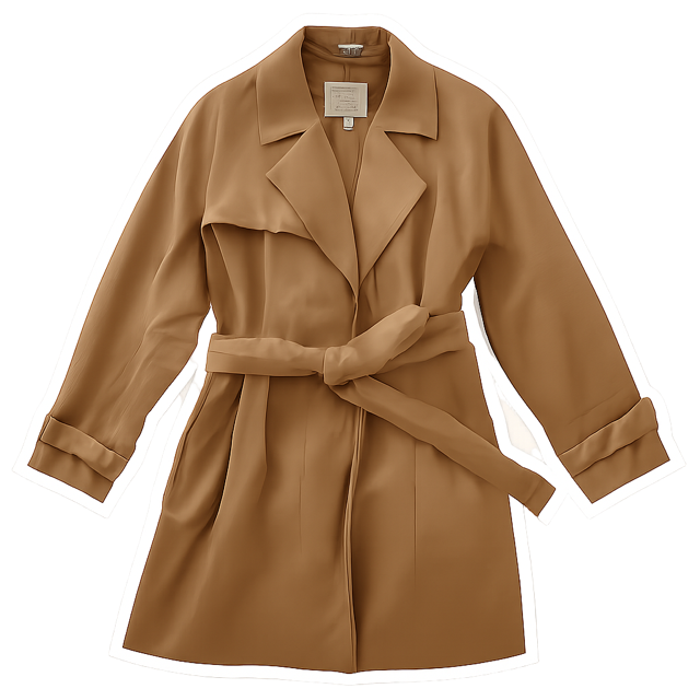 Camel trench coat