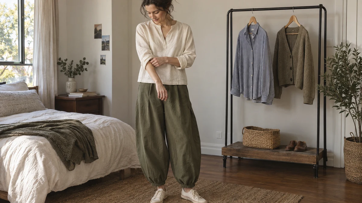 How to Wear Balloon Pants Without Losing Your Outfit’s Shape