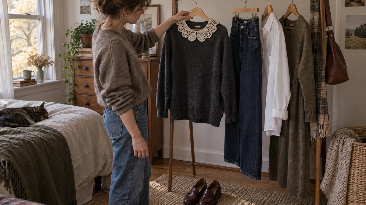 How to Wear Doily Collars With Everyday Autumn Clothes