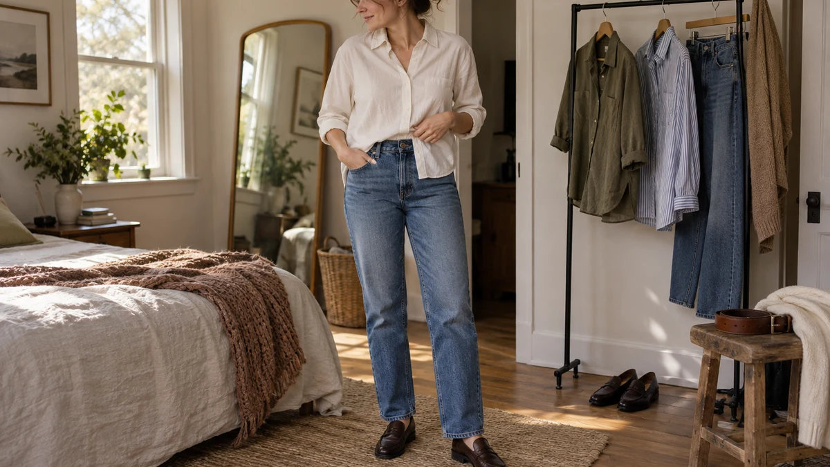 Should You Tuck a Shirt Into Straight Leg Jeans?